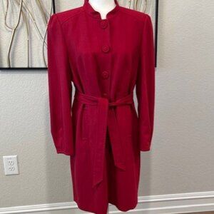 SEMANTICS Brand from Nordstrom:  Red Button Knee Length Coat